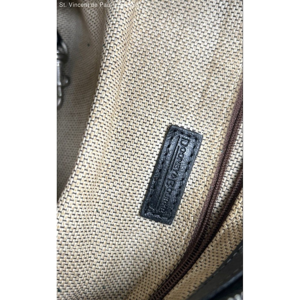 DOONEY & BOURKE 1975 Pebbled Leather Hobo Classic Vintage Shoulder Bag Black VGC - Picture 10 of 12